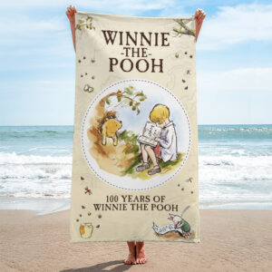 Winnie-the-Pooh 100th Anniversary Rectangle Beach Towel - TMTHU6426