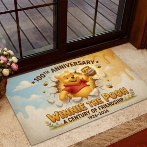 Winnie-the-Pooh 100th Anniversary Custom Doormat - TMTHU5654
