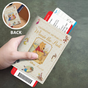 Winnie-the-Pooh 100th Anniversary Leather Passport Cover - TMTHU6422