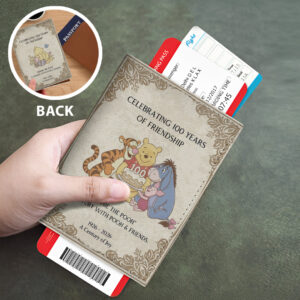 Winnie-the-Pooh 100th Anniversary Leather Passport Cover - TMTHU6251