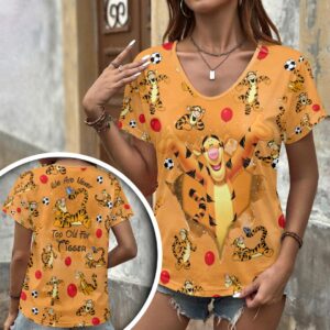 Winnie-the-Pooh 100th Anniversary 3D Women’s V-Neck T-Shirt - HOATT17875