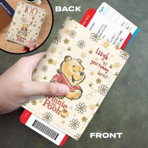 Winnie-the-Pooh 100th Anniversary Leather Passport Cover - HOATT18117