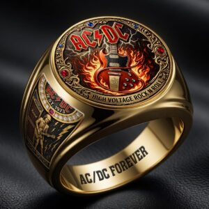 AC/DC 3D Engraved Ring - HOATT18541