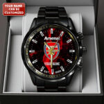 Personalized Arsenal FC Black Stainless Steel Watch – TANTN23554