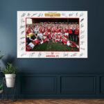 Arsenal FC Premier League Champions 25/26 Rectangle Canvas With Inner Frame – HOATT18376