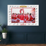 Arsenal FC Premier League Champions 25/26 Rectangle Canvas With Inner Frame – HOATT18750