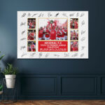 Arsenal FC Premier League Champions 25/26 Rectangle Canvas With Inner Frame – HOATT18846