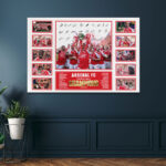 Arsenal FC Premier League Champions 25/26 Rectangle Canvas With Inner Frame – HOATT18847