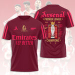 Arsenal FC Premier League Champions 25/26 3D Apparel – HOATT18420