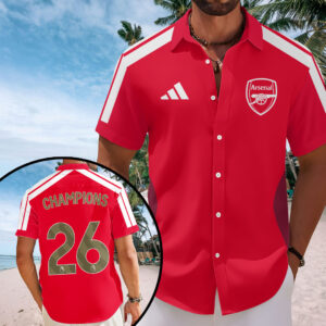 Arsenal FC Short Sleeve Button-Down Shirt – TMTHU6743