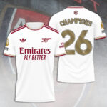 Arsenal FC Premier League Champions 25/26 3D Apparel – TANTN23365