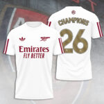Arsenal FC Premier League Champions 25/26 3D Apparel – TANTN23398