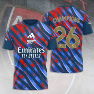 Arsenal FC Premier League Champions 25/26 3D Apparel - TANTN23485