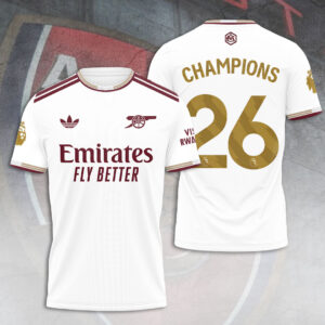 Arsenal FC Premier League Champions 25/26 3D Apparel - TANTN23551