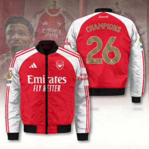 Arsenal FC Premier League Champions 25/26 3D Bomber Jacket - TANTN23497