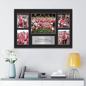 Arsenal FC Premier League Champions 25/26 Rectangle Canvas With Inner Frame - TANTN23491