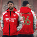 Arsenal FC Premier League Champions 25/26 3D Windbreaker Jacket – TANTN23501