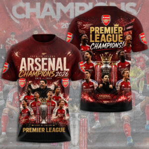Arsenal FC Premier League Champions 25/26 3D Apparel - GNE7070
