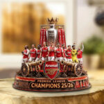 Arsenal FC Premier League Champions 25/26 Custom Shape Acrylic Plaque – GNE7050