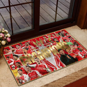 Arsenal FC Premier League Champions 25/26 Custom Doormat - GNE7096