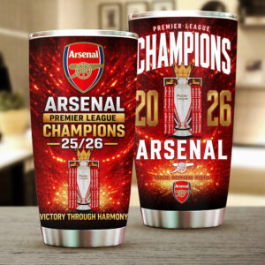 Arsenal FC Premier League Champions 25/26 Tumbler Cup - GNE7066