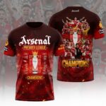 Arsenal FC Premier League Champions 25/26 3D Apparel – HOATT18362