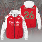 Arsenal FC Premier League Champions 25/26 3D Windbreaker Jacket – HOATT18485