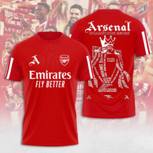 Arsenal FC Premier League Champions 25/26 3D Apparel - TANTN23411