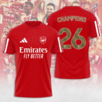 Arsenal FC Premier League Champions 25/26 3D Apparel – TANTN23400