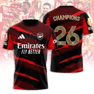 Arsenal FC Premier League Champions 25/26 3D Apparel - TANTN23487