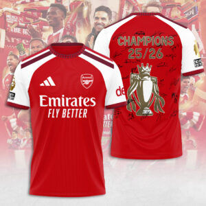 Arsenal FC Premier League Champions 25/26 3D Apparel - TANTN23593