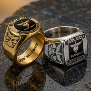 Bon Jovi 3D Engraved Ring - TANTN23405
