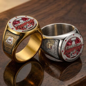 Carolina Hurricanes 2026 Stanley Cup Champions 3D Engraved Ring - TMTHU6836