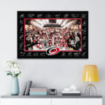 Carolina Hurricanes 2026 Stanley Cup Champions Rectangle Canvas With Inner Frame – HOATT18638