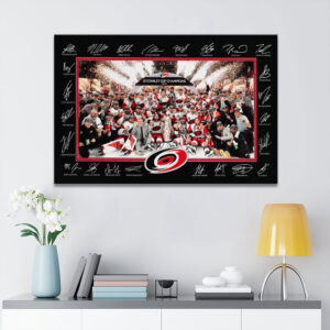 Carolina Hurricanes 2026 Stanley Cup Champions Rectangle Canvas With Inner Frame - HOATT18638