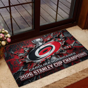 Carolina Hurricanes 2026 Stanley Cup Champions Doormat - TMTHU6958