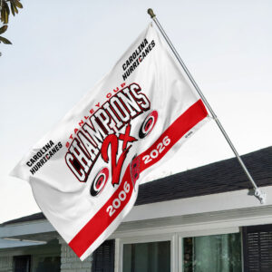 Carolina Hurricanes 2026 Stanley Cup Champions 3D Double-side House Flag - HOATT18781