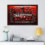 Carolina Hurricanes 2026 Stanley Cup Champions Rectangle Canvas With Inner Frame – TMTHU6876