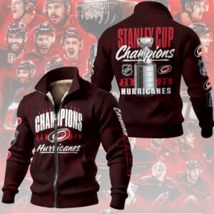 Carolina Hurricanes 2026 Stanley Cup Champions Thick Knit Fleece Jacket - TMTHU6828