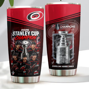 Carolina Hurricanes 2026 Stanley Cup Champions Tumbler Cup - HOATT19076