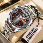 Carolina Hurricanes Stanley Cup Champions 2026 Alloy Luxury Quartz Watch – TMTHU6806