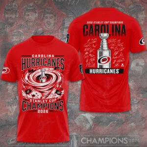 Carolina Hurricanes 2026 Stanley Cup Champions 3D Apparel - GNE7071