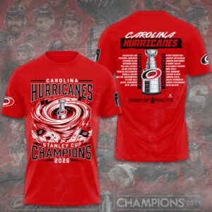 Carolina Hurricanes 2026 Stanley Cup Champions 3D Apparel - GNE7072