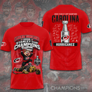 Carolina Hurricanes 2026 Stanley Cup Champions 3D Apparel - GNE7074