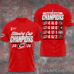 Carolina Hurricanes 2026 Stanley Cup Champions 3D Apparel - GNE7167