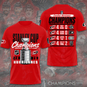 Carolina Hurricanes 2026 Stanley Cup Champions 3D Apparel - GNE7199