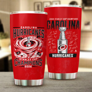 Carolina Hurricanes 2026 Stanley Cup Champions Tumbler Cup - GNE7089