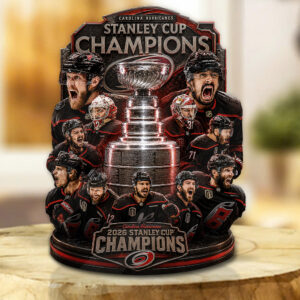 Carolina Hurricanes 2026 Stanley Cup Champions Custom Shape Acrylic Plaque - GNE7037