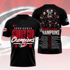 Carolina Hurricanes 2026 Stanley Cup Champions 3D Apparel - HOATT18927