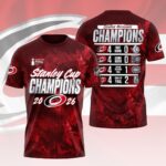 Carolina Hurricanes 2026 Stanley Cup Champions 3D Apparel – HOATT18785